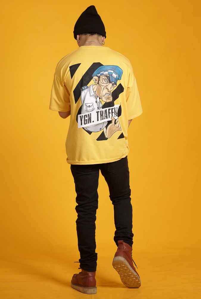 Ygn Traffic Police Oversized T-Shirt Boy (Yellow)